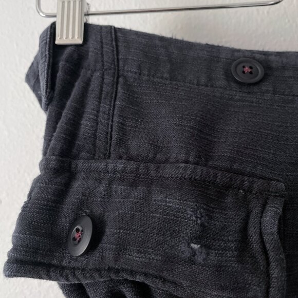 Free People Bay To Breakers Pants Size S Black Barrel Harem Baggy Cargo - Picture 14 of 16